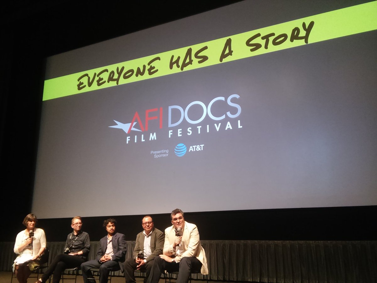 AFIDOCS's tweet photo. "I think it's a film of love!" said an audience member at the world premiere of #VisitorsDay. #AFIDOCS https://t.co/tVSGRxvzKr
