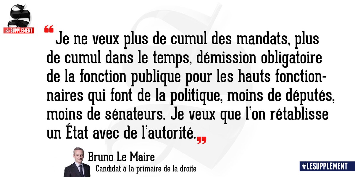 "Nous ne ferons aucun changement en France si nous ne changeons pas d’abord la classe politique."
#LeSupplément