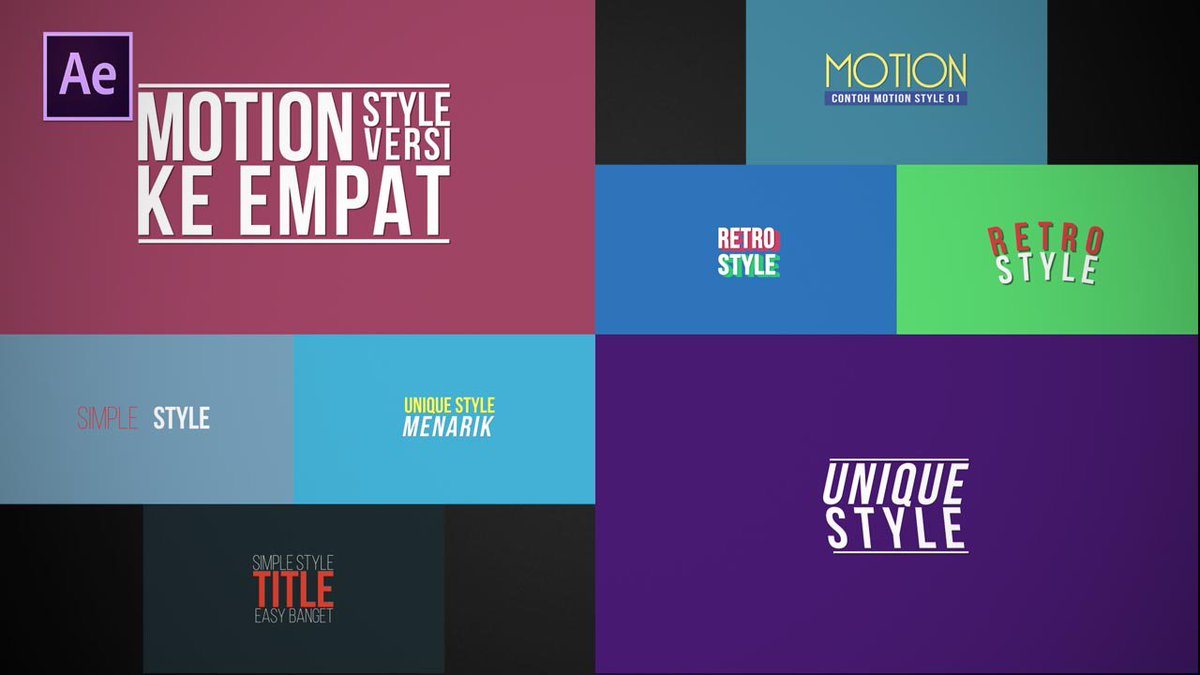 Vectroidteam's tweet photo. NEW! Download Adobe After Effects Motion Titles Pack 01 (Free). Hanya di https://t.co/ootTH8MB7O https://t.co/xOeNISqPnu