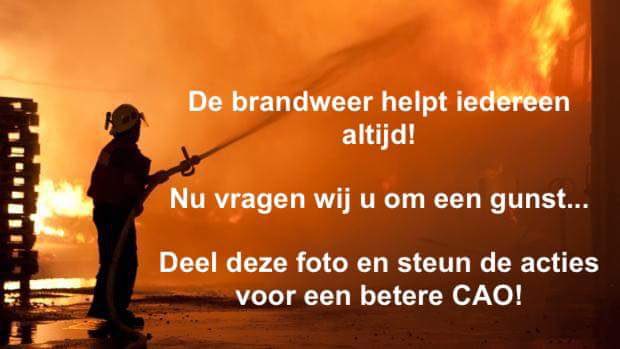 BrandweerVGZuid's tweet photo. Deel deze foto als steun aan de acties voor een betere CAO. #retweet #brandweer #cao #actie https://t.co/4VupY1jrvu