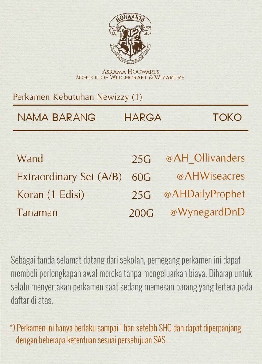 yeowznn's tweet photo. @AH_Ollivanders InvTfjunkaii #newizzy 21sep99 sy ingin memesan sesuai yg tertara di perkamen, xiexie https://t.co/0Kp22CWHGL
