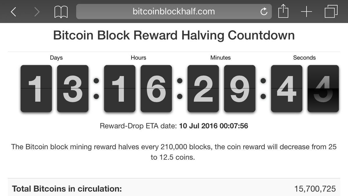 BitCoinBarry's tweet image. #bitcoin halving only 13 days away. my price prediction is $750-800 per coin by then.