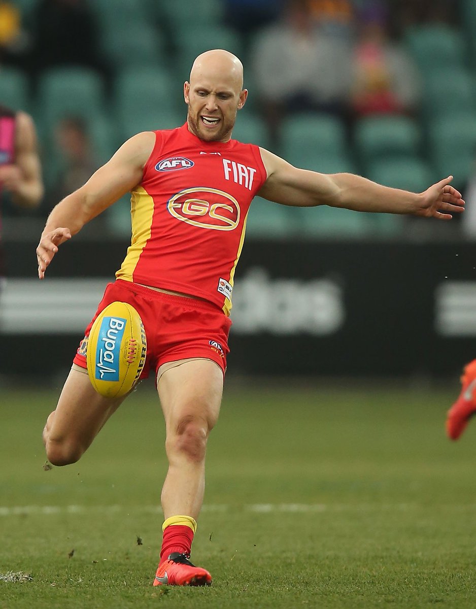 Vintage Gaz today - 40 disposals (25 contested), 15 clearances, 4 inside 50s and a goal. #AFLHawksSuns