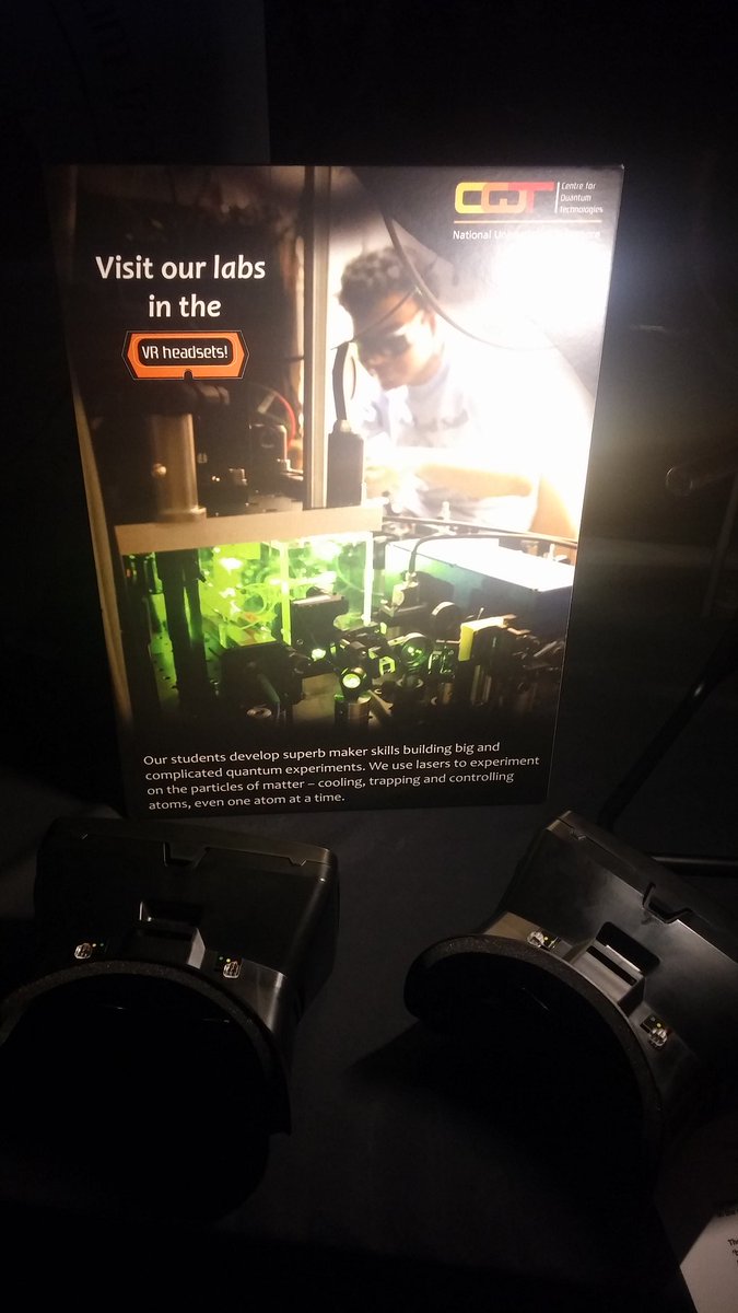 Are you at <a href="/MakerFaireSG/">MakerFaireSingapore</a>? Have you made a virtual visit to our #quantum labs yet? Find us in the dark space until 6