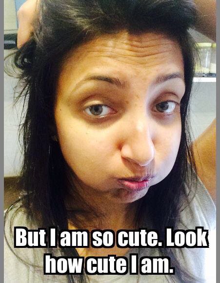 When le cute @tanvigangwar suddenly appears on your iCloud backup #pokeyFace