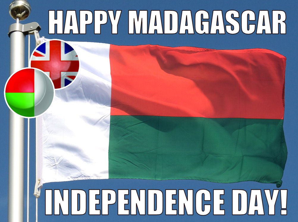 Happy Independence Day from the <a href="/AngloMalagasy/">AngloMalagasySociety</a> Society! #Madagascar