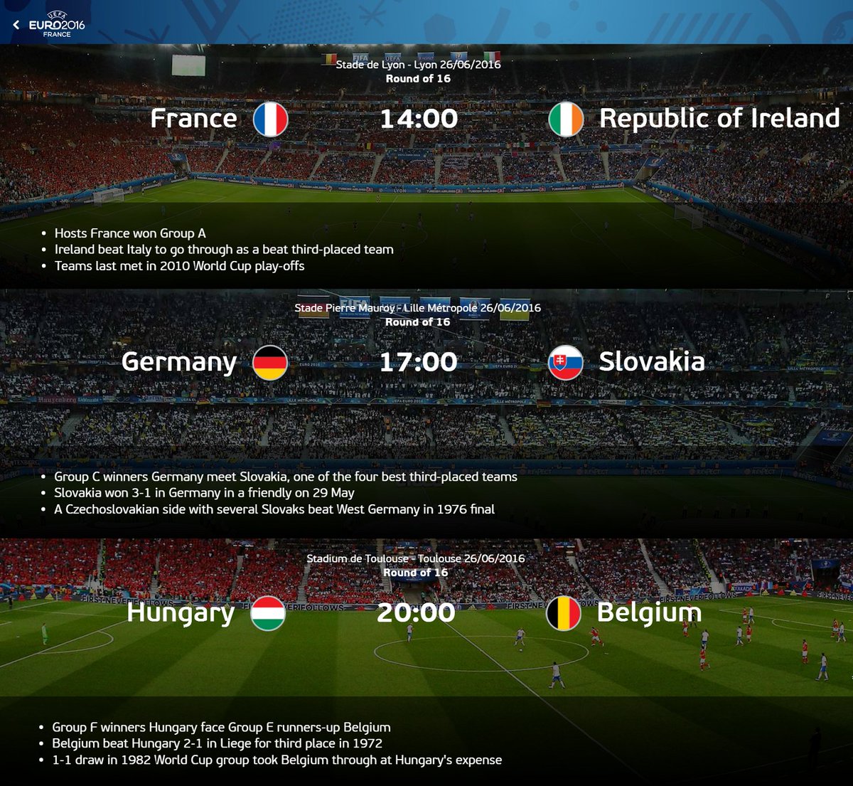#EURO2016 Watch #LIVE ⚽ #KNOCKOUTSTAGE