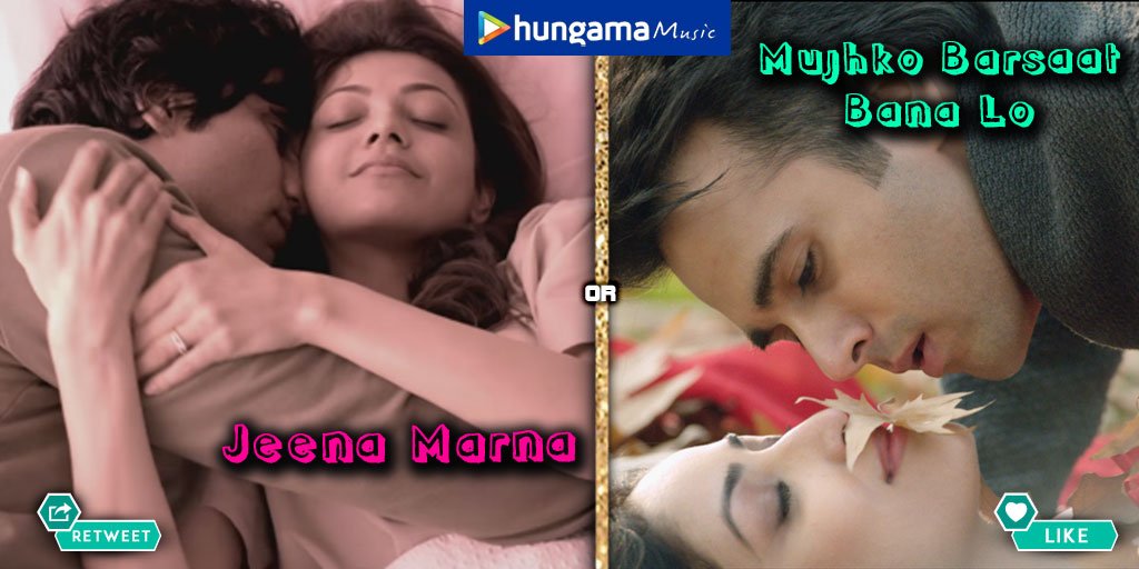 HungamaOTT's tweet photo. Which ❤ song will U dedicate to UR loved one? @palakmuchhal3's #JeenaMarna OR @ArmaanMalik22's #MujhkoBarsaatBanaLo https://t.co/oMFjQ70GBU