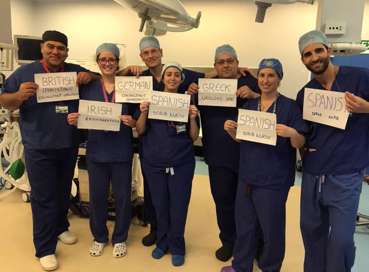 Three things for my Twitter Sunday 1. The NHS is made of people, people like these #LoveOurEUStaff