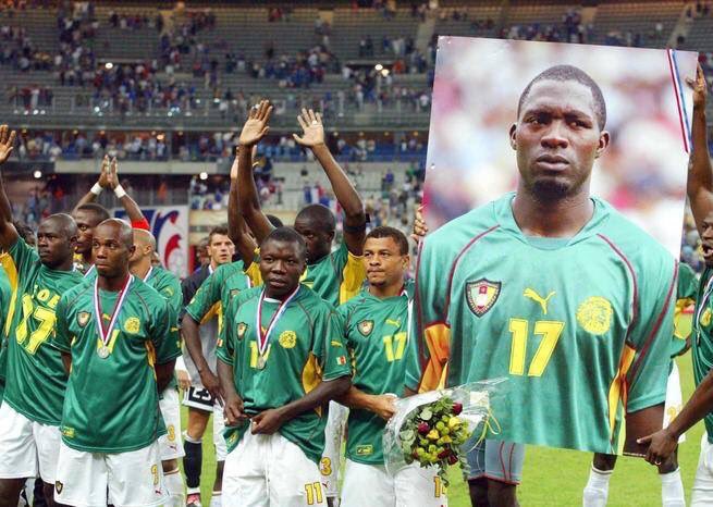 NFAfricain's tweet photo. 26 juin 2003 - 26 juin 2016 :
Il y a 13 ans jour pour jour, le Camerounais  Marc-Vivien Foé perdait la vie. 
#RIP https://t.co/fWZCcmpjs7