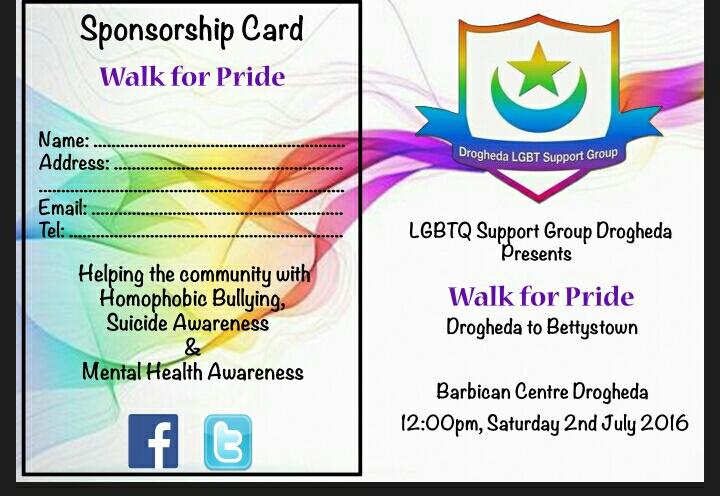 Are you walking for pride?

2nd of july #DroghedaPride