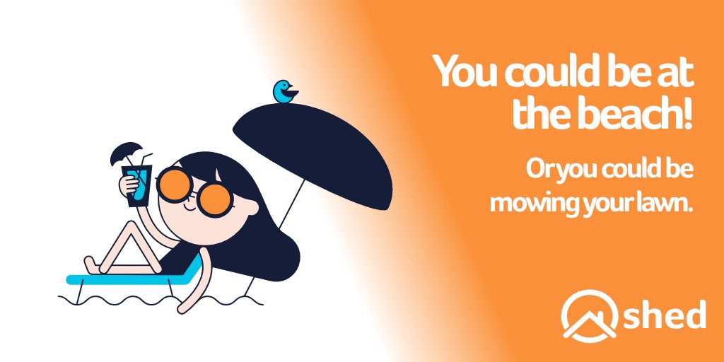 You've got a choice:#beach or #mowthelawn. We think you should choose beach! Sign up now: hireshed.com