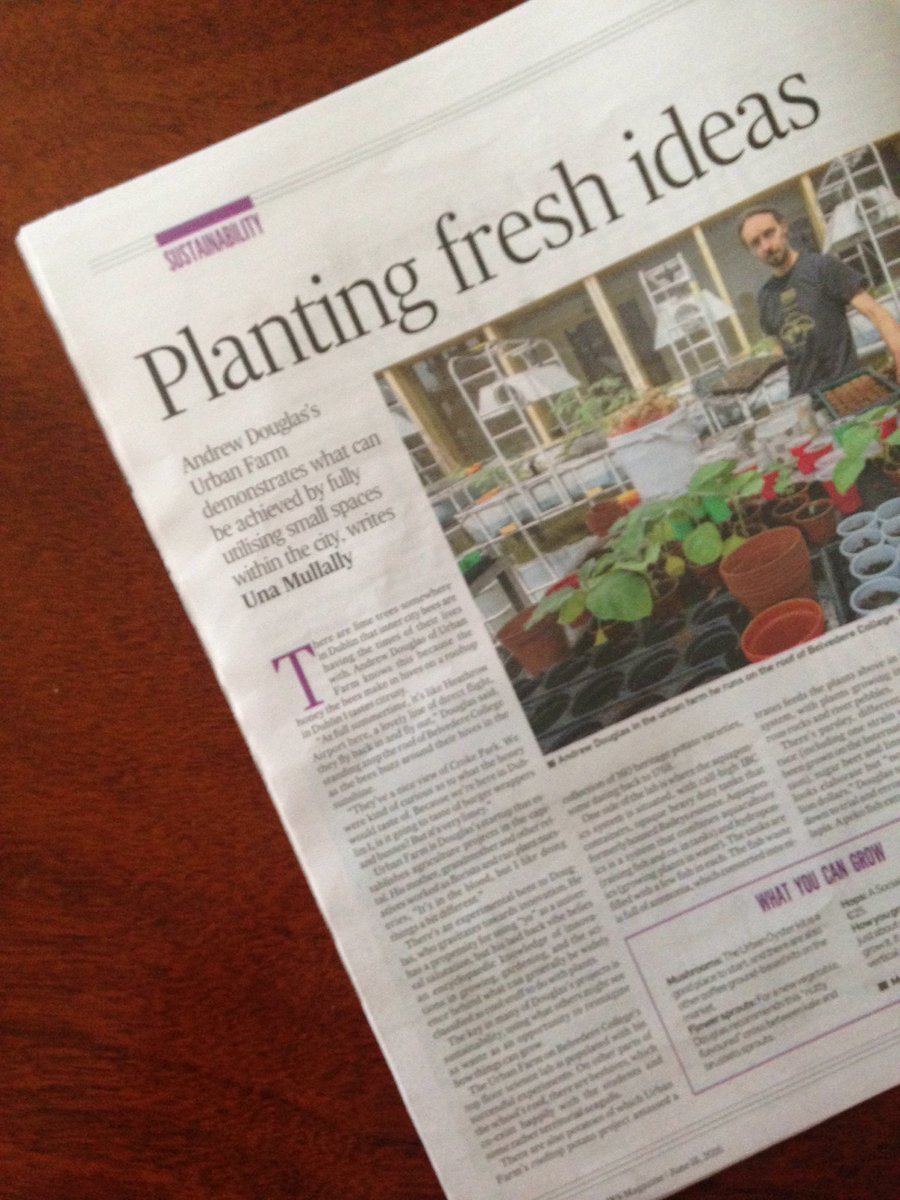 Very proud seeing our super talented friend @UrbanFarm_ being featured in <a href="/IrishTimes/">The Irish Times</a> #urbanfarming
