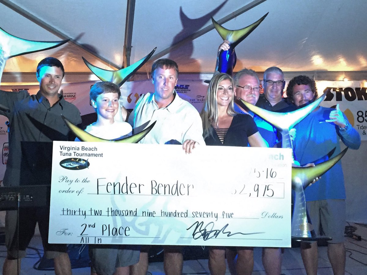 JarrettBay's tweet photo. Big congrats to the 55' Jarrett Bay "Fender Bender" on their 2nd place finish in the Virginia Beach Tuna Tournament! https://t.co/DmsQhgos7M