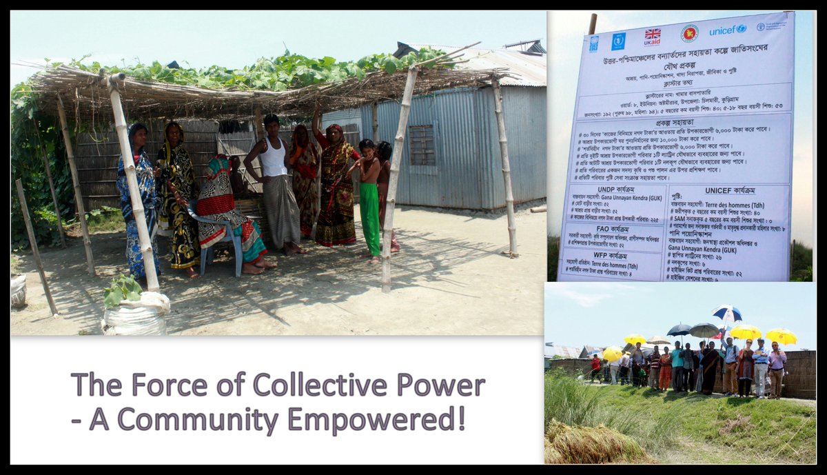 ERF_UNDP's tweet photo. UN Agencies,funded by @DFID_UK,come together in a Joint Response - Result: #empowered #communities in NW Bangladesh! https://t.co/joicK0UICa