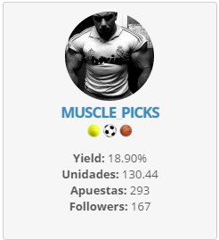 MUSCLE_PICKS's tweet photo. SORTEO! Plaza Premium para los meses de julio y agosto.
Participa con RT + Follow.
Yield 18'9% en casi 300 apuestas. https://t.co/rj3pHDYkSF