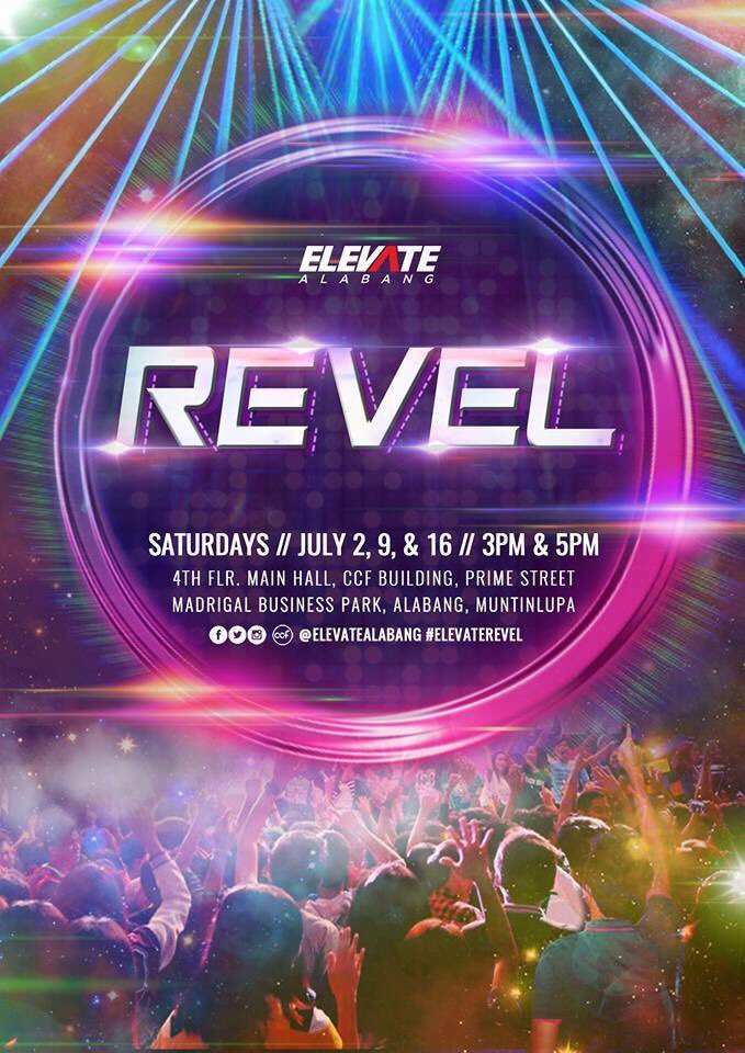 ElevateAlabang's tweet photo. GET READY FOR THE MUCH-AWAITED PARTY SERIES IN SOUTH METRO MANILA THIS JULY!!! 🎉

SEE YOU THERE!!! 🎉

#ElevateREVEL https://t.co/O5CcVTKQMS