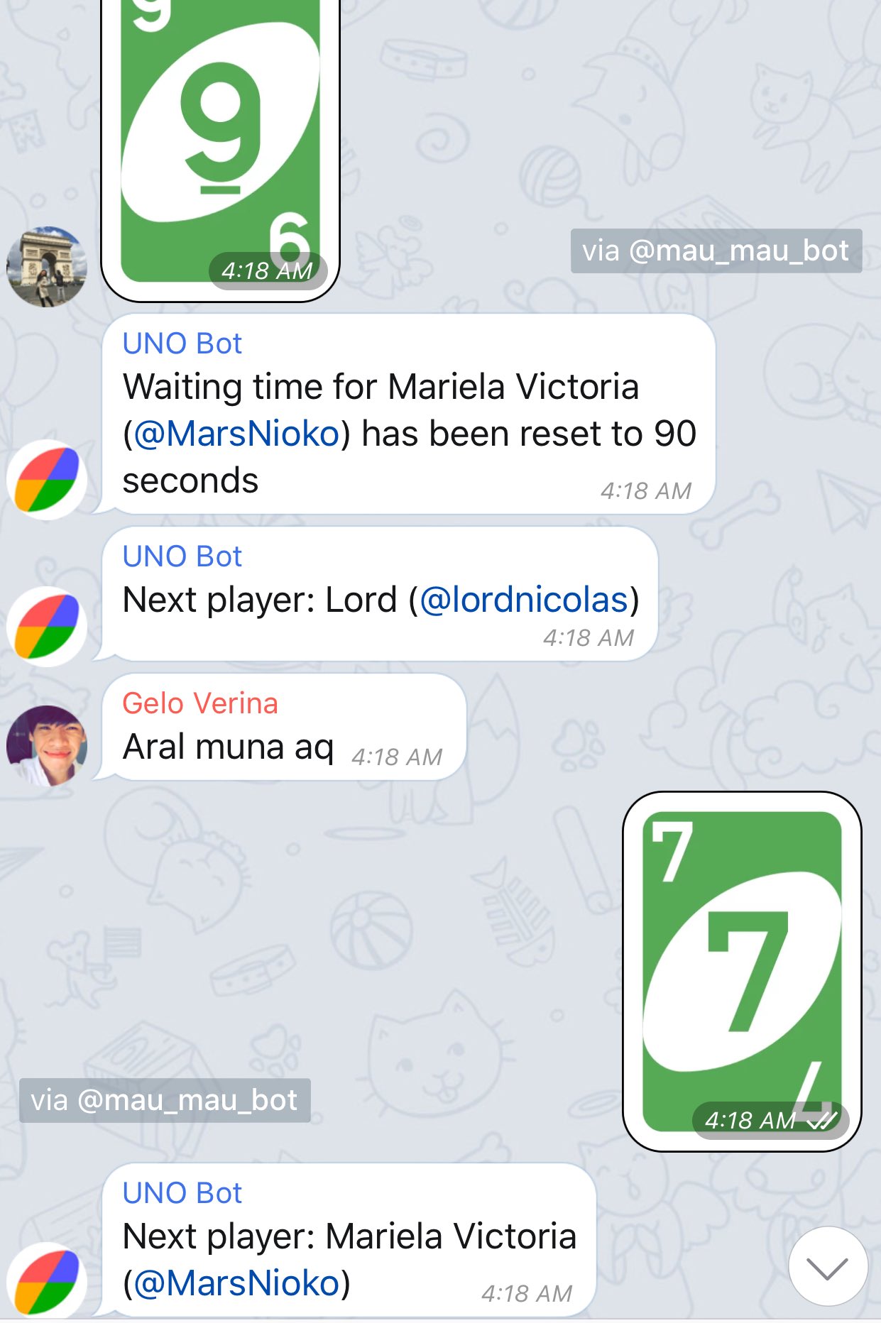 Lord on Twitter: "7.) @mau_mau__bot - play uno cards hahahahhaha  https://t.co/JKmThB2P5W" / Twitter