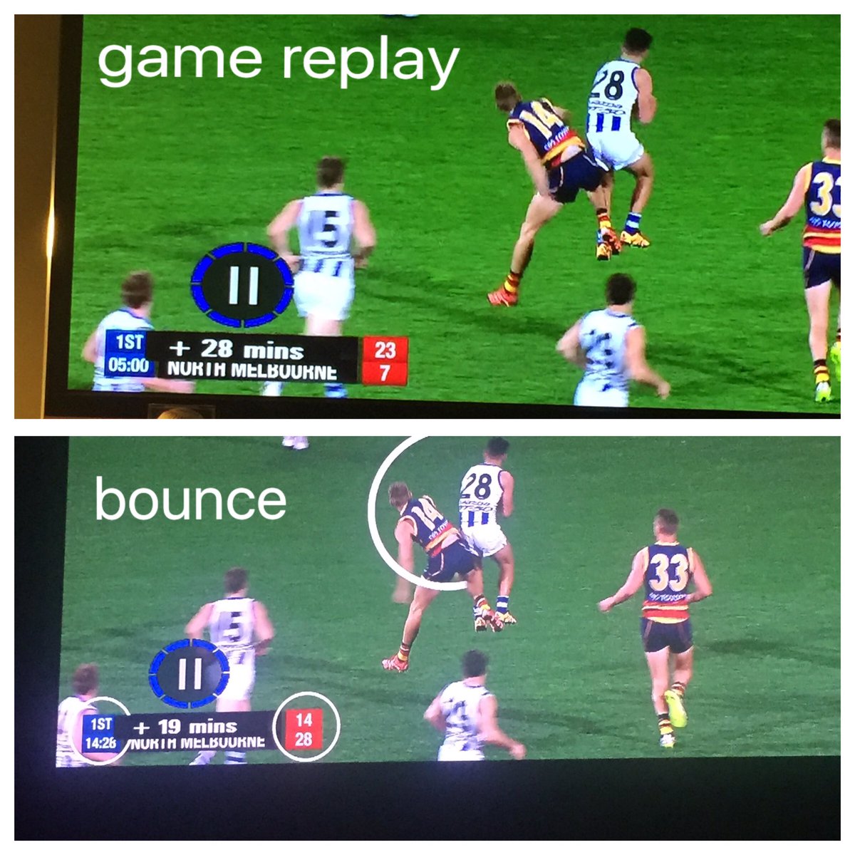 samjacobs24's tweet photo. Watching some footage and thought this play looked familiar from watching bounce @FOXFOOTY @TeganMH @cam_mooney https://t.co/azxZv5zNH6