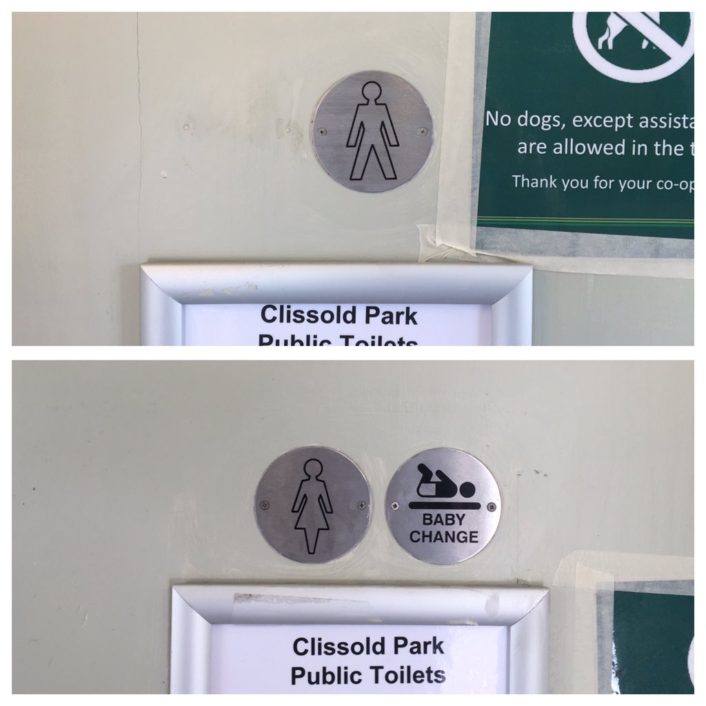 MattBatten's tweet photo. @clissoldpark maintains sex discrimination &amp; gender inequality when a father can't take his daughter to the toilet https://t.co/TFdVLQokvN