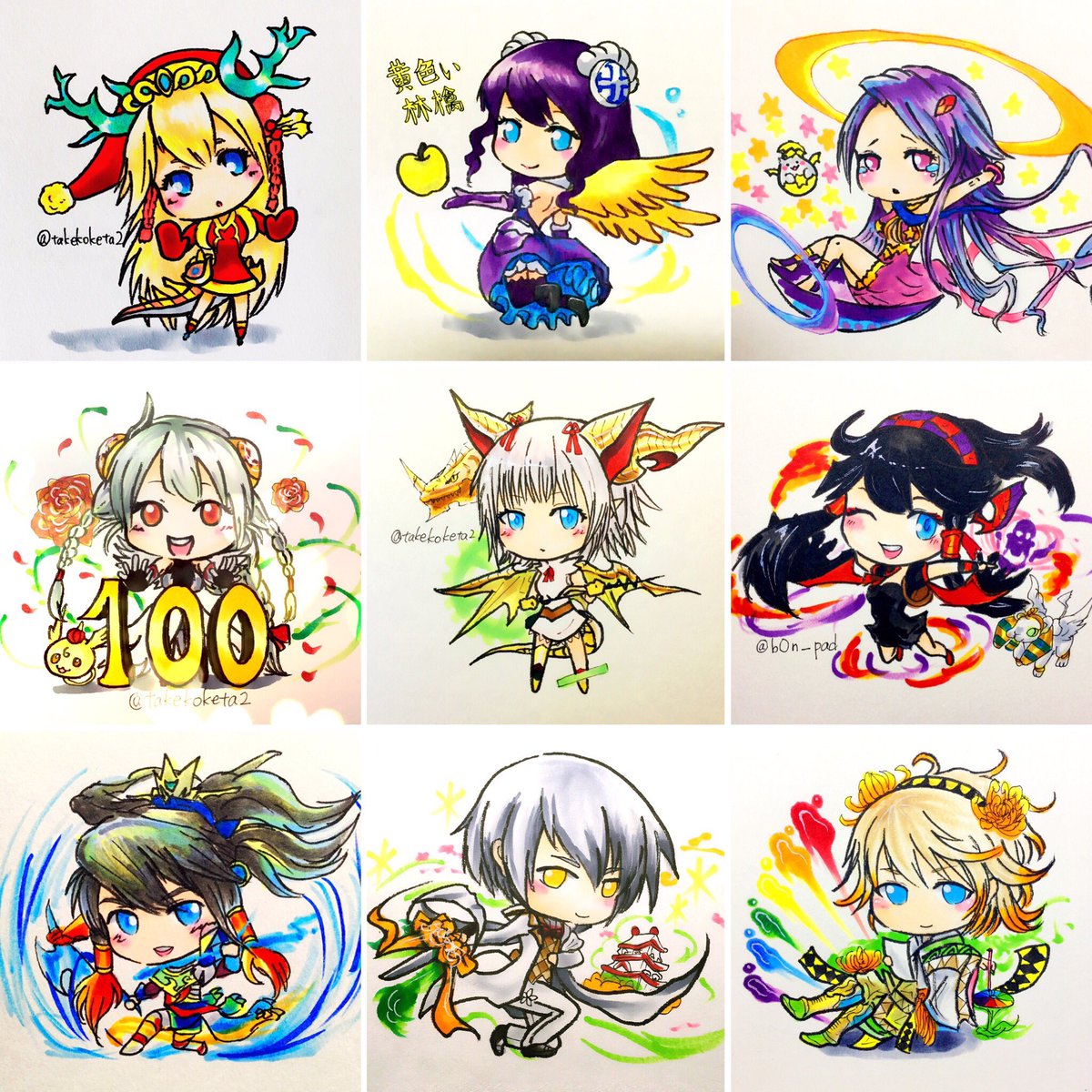 ちゃっき ミル V Twitter さてここで 今までのデフォルメを振り返りましょう いっぱい描いたねーー パズドラ 繋がらなくていいから俺の絵を見てくれ