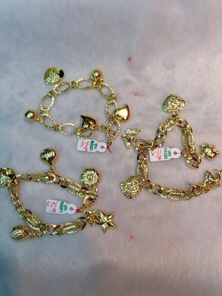 Branch (1) 18 karat gold bracelet, distinctive design, weighing 5.63 grams  - مصاغات الأربش للذهب بالسعودية قسم المتجر الإلكتروني
