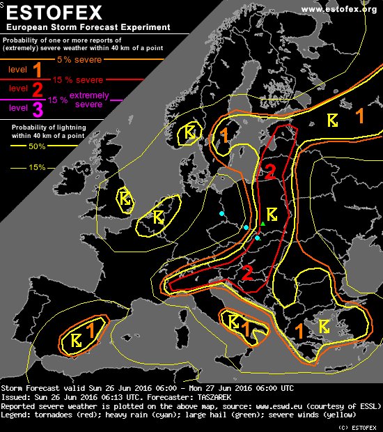 MeteOrihuela's tweet photo. Organismo Europeo de Previsión de Tormentas. Fenómenos convectivos esta tarde en el interior del sureste peninsular. https://t.co/ixt2aJ5lNV