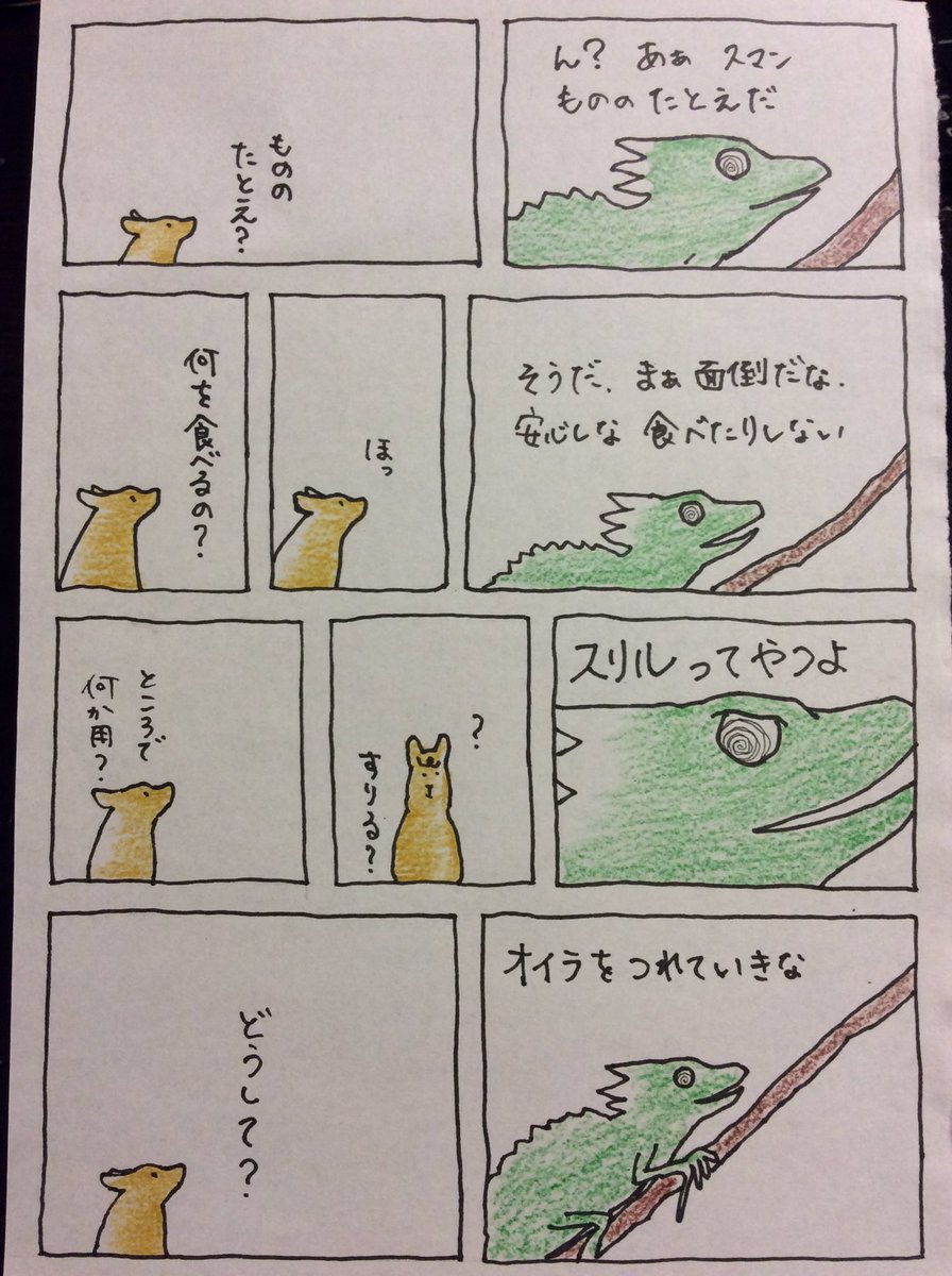 「パディメロンとボイド森トカゲ」オリジナルマンガ風絵本が完成した。(1/2)#絵本 #どうぶつ 