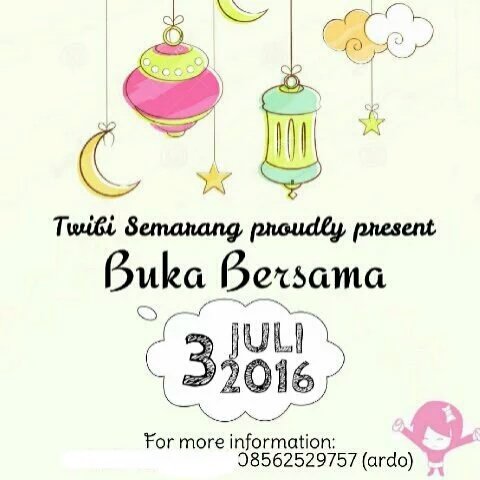 Ellenation_SMG's tweet photo. Hei @TWIBI_SMG dan sekitarnya yuk cari pahala sama" diacara Buka Bersama + bagi" takjil,yg berminat hub cp nya yah 😊 https://t.co/zkLGe7NsIQ
