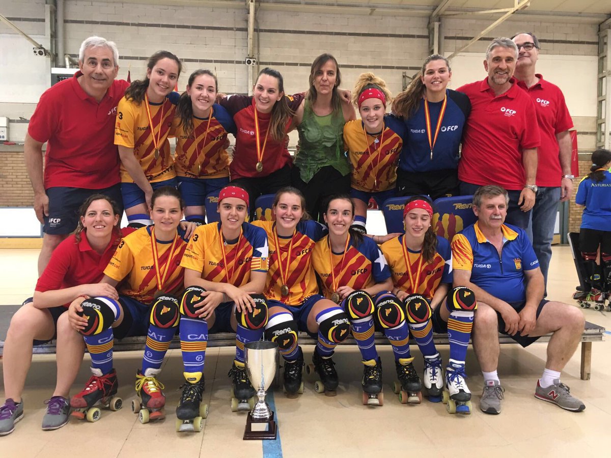 Catalunya guanya Astúries (2-4) i s'adjudica el títol estatal de seleccions d'ok Fem Sub 18. @CCdHoqueiPatins