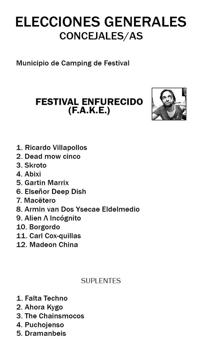 FestEnfurecido's tweet photo. Hoy es un día importante. Acordaos de quién defendía un camping digno y la presencia siempre del techno. ¡Gracias! https://t.co/jBJgoAVtMY
