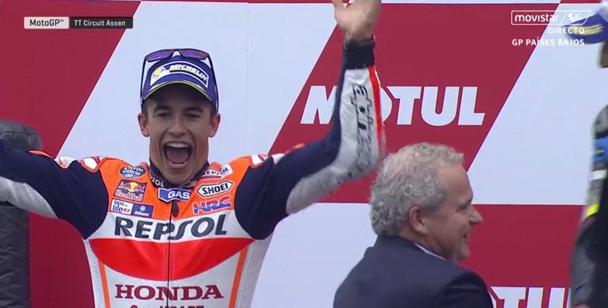 YESS!!! 👏👏👏👏👏👏👏 
#IAM93 #DutchGP #MotoGP