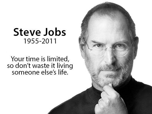 stig_brodersen's tweet photo. “Your time is limited, so don’t waste it living someone else’s life” – Steve Jobs https://t.co/PGLLinT6De