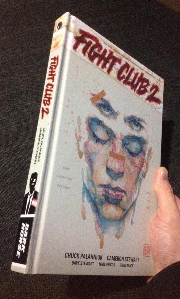 <a href="/DarkHorseComics/">Dark Horse Comics</a> WOW! A beautifully made book &amp; a worthy successor to my favourite novel! Thank you!!! #FightClub2HC