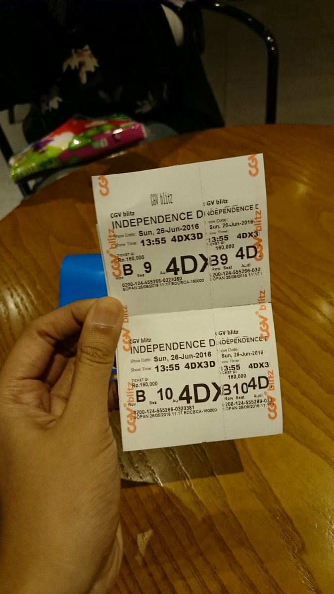 cindycsfs's tweet photo. @CGVblitz #IndependenceDay #Resurgence 20tahun #CGVblitzIDR https://t.co/LxIIr6csG6