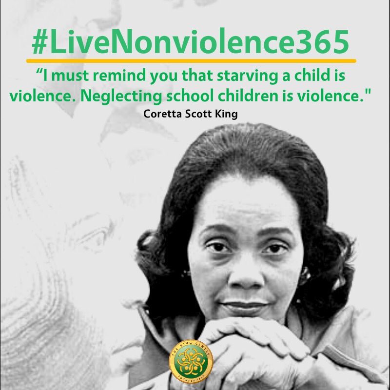 #CorettaSpeaks #LiveNonviolence365 #Nonviolence365