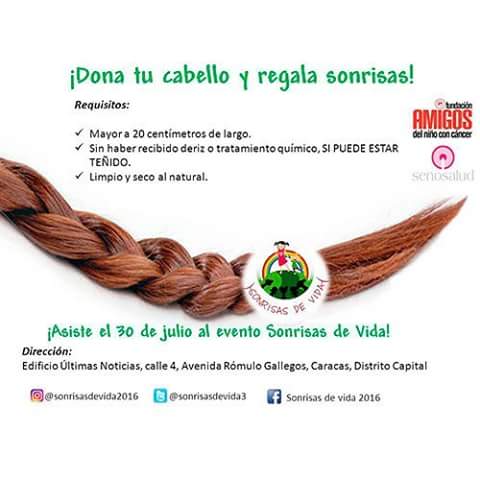 RT @sonrisasdevida3: Para responder todas sus dudas, aquí les dejamos los requisitos para donar cabello.