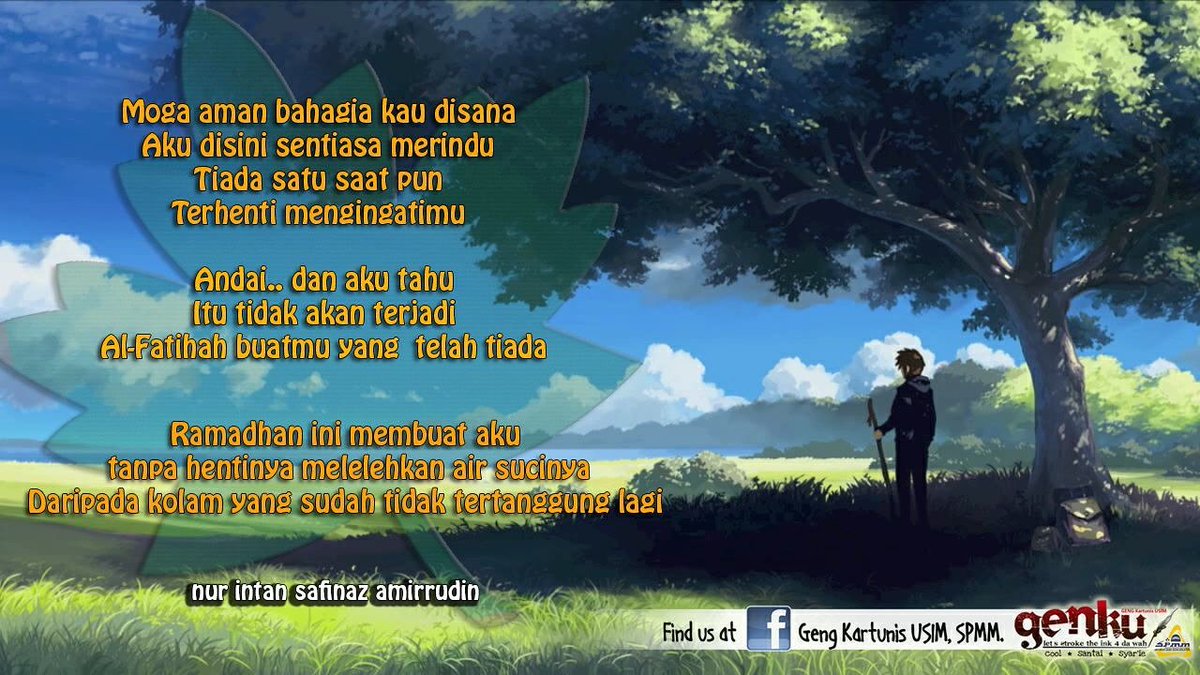 genku_spmm's tweet photo. Art Ramadhan: Puisi

Untuk baca puisi penuh, klik sini 👉 https://t.co/TctsCUqzKQ https://t.co/s9kllGhG0e