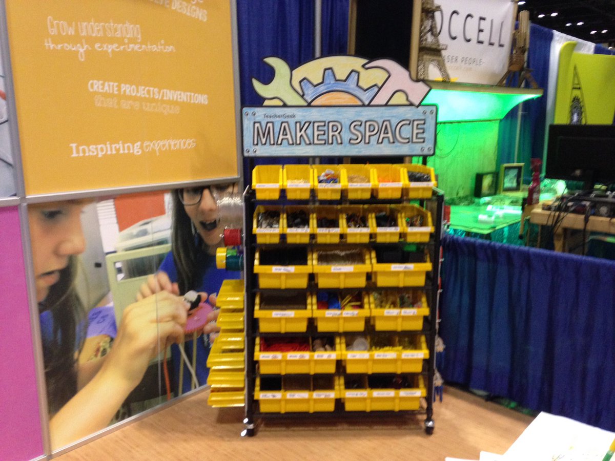 Makerspaces_com's tweet photo. We're at @ALALibrary #ALAAC16 talking #makerspaces in libraries and schools . Booth 877 in maker pavilion. https://t.co/Hc2WL1kjf4
