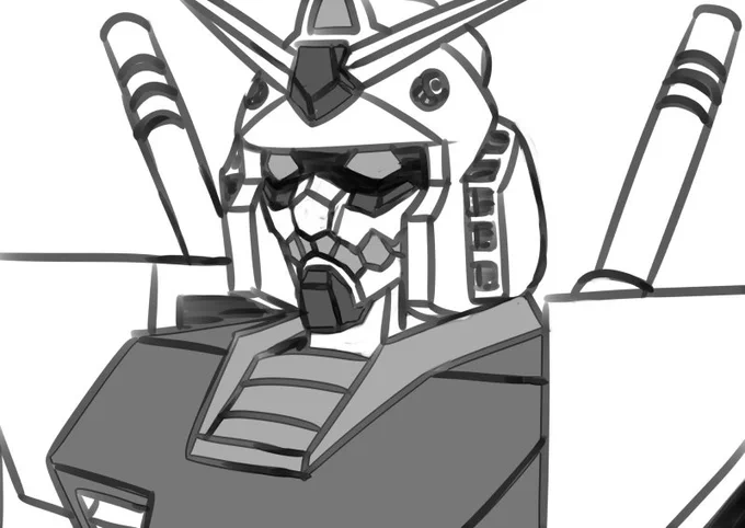 斬新だったので描かせていただきました。名づけてすなおガンダム!(敬称略) 
