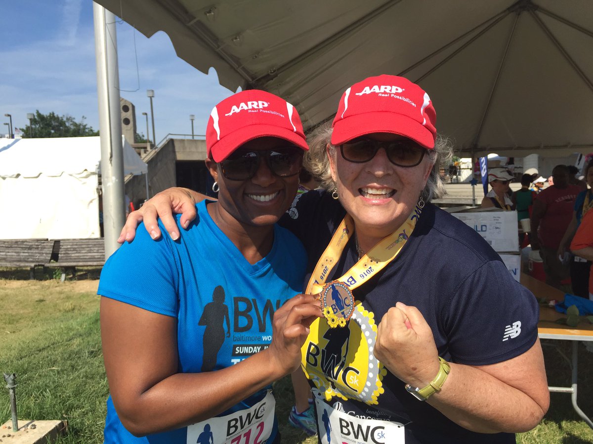 TammyBres's tweet photo. .@D_firstNoel .@AloHank_ .@AARPMD We finished 5K AARPDivasRun #RunBWC https://t.co/VEHBaNyjsQ