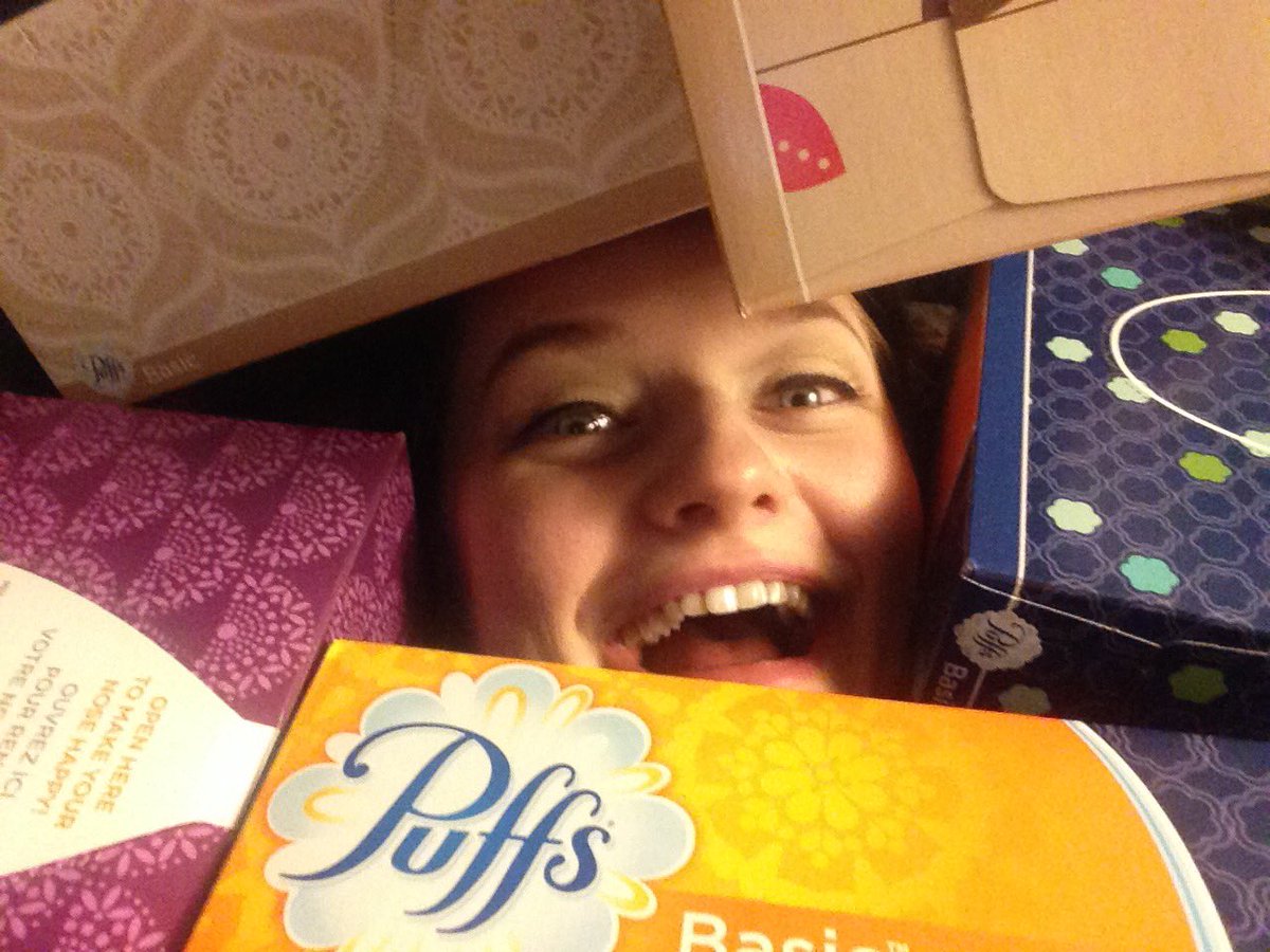 Shanders89's tweet photo. #happiness is when your 30 case of @Puffs from @amazon comes in! #usethemeveryday #notjustforsickdays https://t.co/qMFwNWWjkl