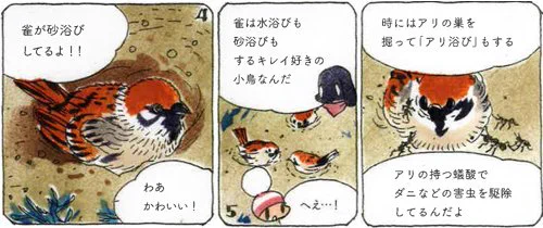 雀が砂地でパタパタしている姿、見かけたことありませんか?実は遊んでいるわけではなかったようです!
オチビサン掲載のAERAは6/27発売(スタッフ)
最新製作過程公開中 https://t.co/HCyUR0vlDz 