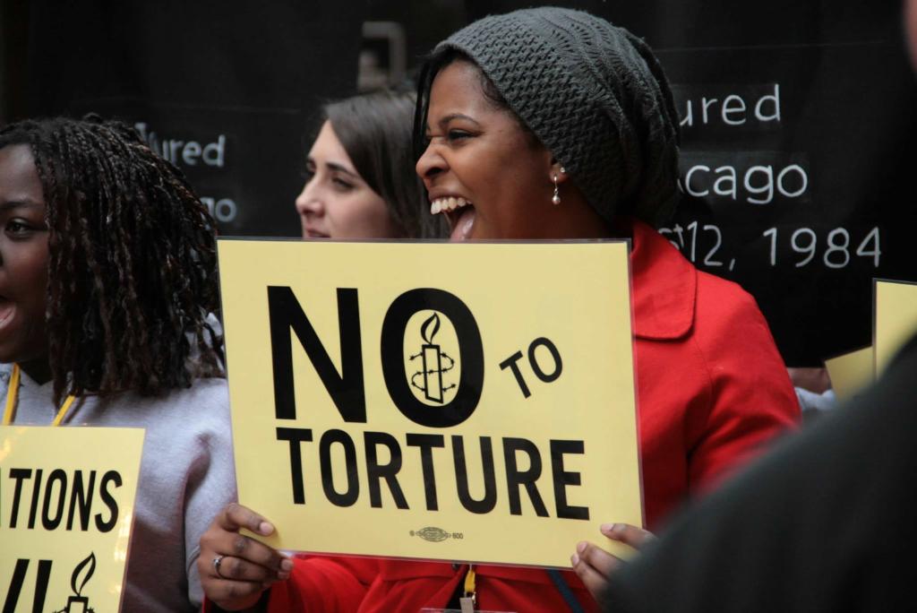 amnestyusa's tweet photo. On International Day in support of Victims of #Torture, and every day, we believe torture is NEVER the answer. https://t.co/MDnzaCcVr3