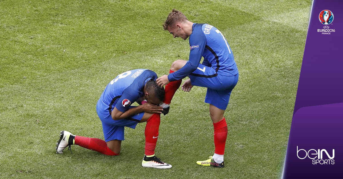 beinsports_FR's tweet photo. Dimitri Payet après le but d'Antoine Griezmann !
#FRA #FRAIRL #beINEURO #beINBLEUS https://t.co/cNCXbdYhNp
