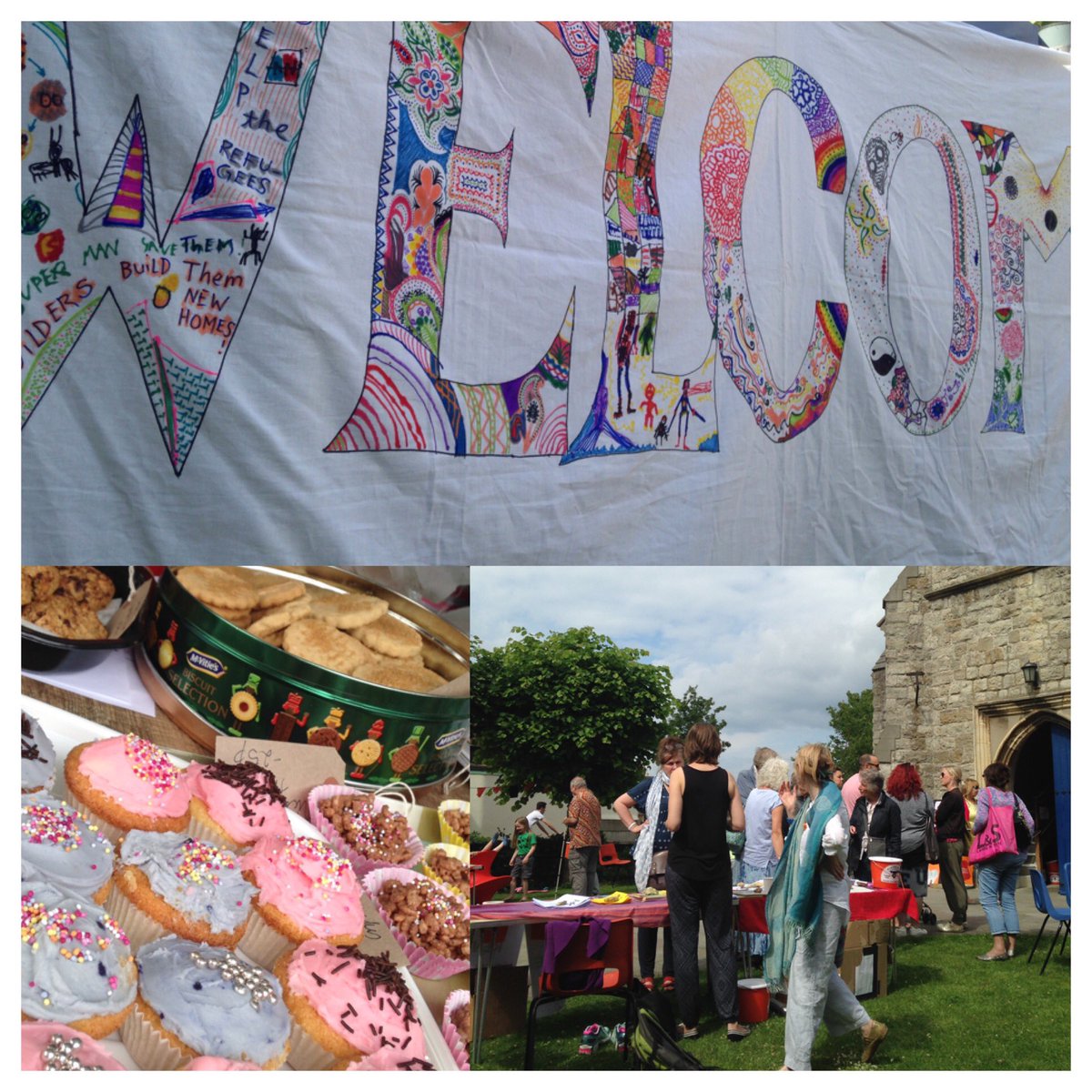 Fantastic cake &amp; a warm welcome <a href="/whitsolidarity/">Whitsolidarity</a> #RefugeeWeek event <a href="/RefugeeWeek/">Refugee Week 🧡</a> <a href="/whitstabletimes/">whitstabletimes</a> <a href="/emilyaturner/">thiswayandthat</a>
