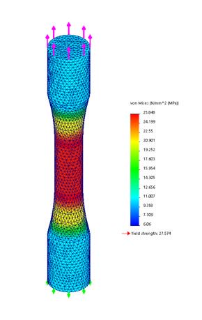 SOLIDWORKS's tweet image. What happens when you change a material in a Linear Static Stress Analysis? #TechBlog oak.ctx.ly/r/4steb