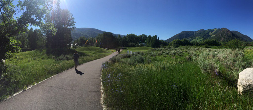 Morning light at #AspenIdeas. Prepping for the start of Fest 1!