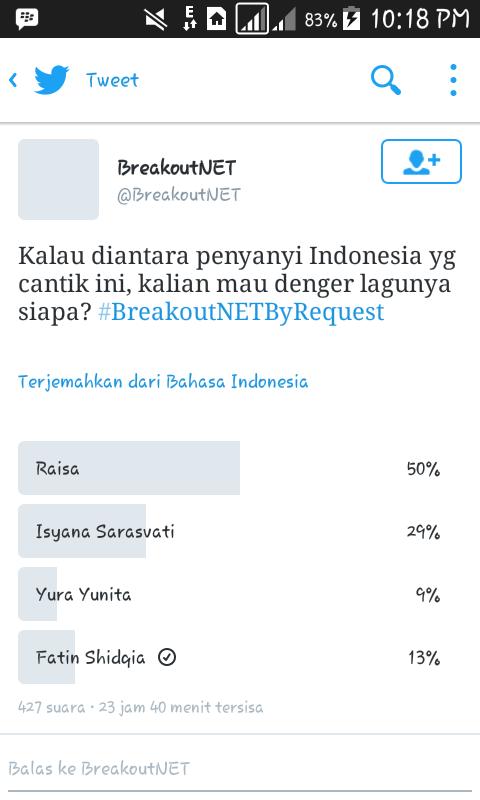evatinistic's tweet photo. Always support @fatinshidqialubis  fatinistic mna? Smangat dong😄😄😄 @Fatinistic @About_Fatin https://t.co/NffK9yJyua