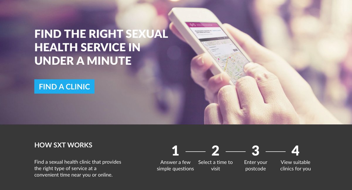 SXTHealthCIC's tweet image. @BrookCharity Our new site is up! It's now so easy to find the right sexual health clinic sxt.org.uk
